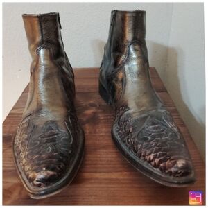 Aldo Distressed Western Cowboy Ankle Boots Size 41